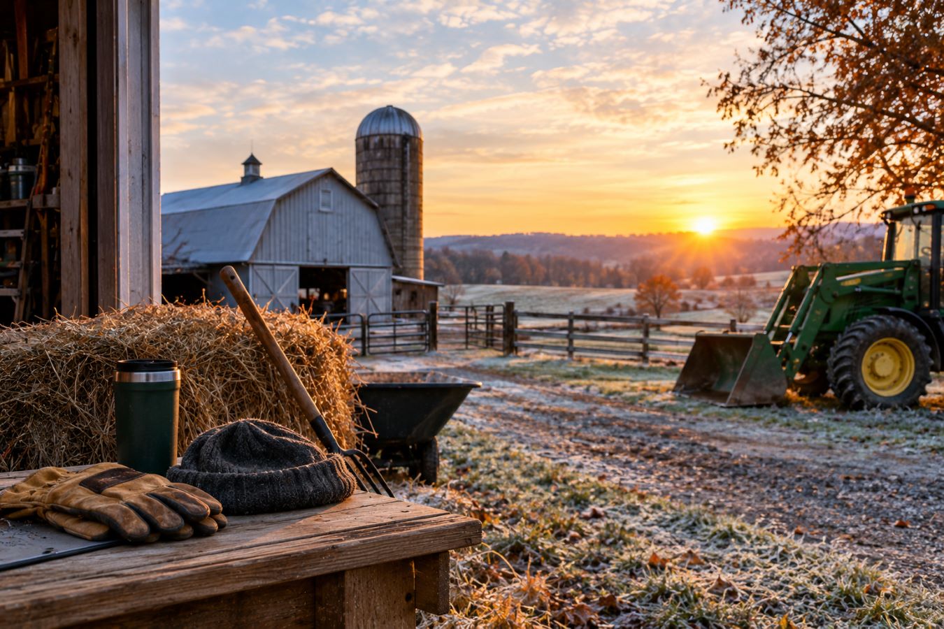 Winter Farm Preparation Checklist – Halls Farm Feed 1 Winter farm preparation checklist beside a barn supply inventory